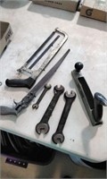 Open end wrenches and woodworking tools