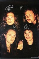 Metallica signed "Elektra Records " promo poster