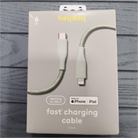 6' Lightning to USB-C Braided Cable - Heyday™ Ribb