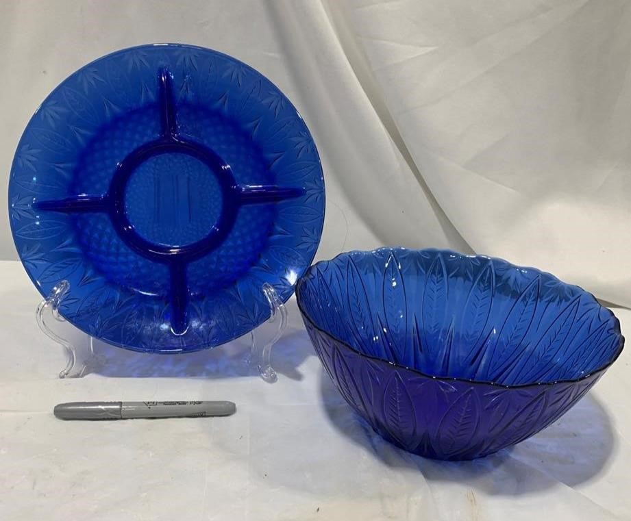 Cobalt Blue Serving Dishes