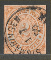 GERMANY N CONFEDERATION #8 USED AVE-FINE