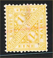 GERMANY WURTTEMBERG #O107 USED FINE