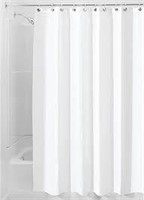 iDesign Fabric Shower Curtain, Mildew-Resistant