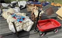 Dolls, Bed & Wagon