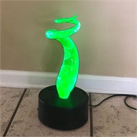 Funky Neon Green Lamp - Works