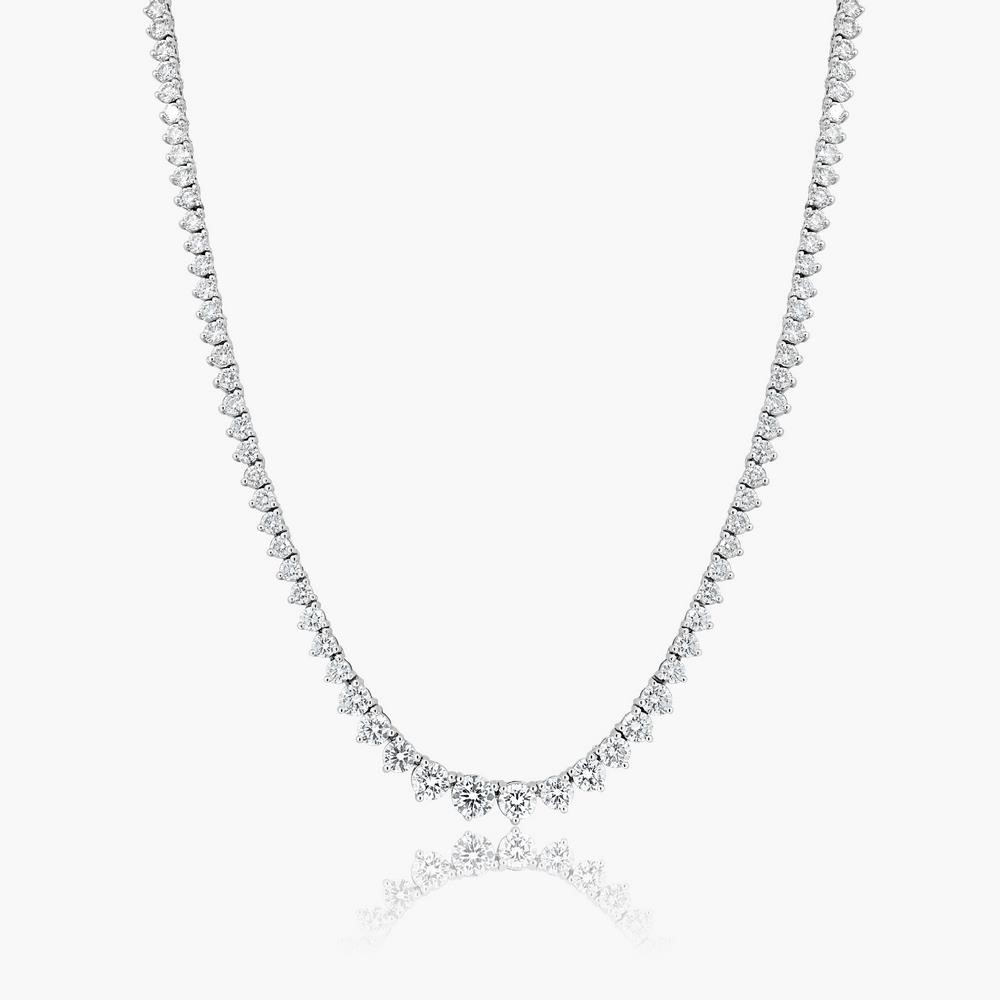 14K WHITE GOLD 6.00CT DIAMOND NECKLACE