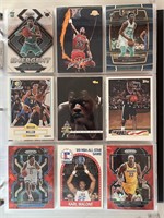 Lot of 9 NBA Basketball Prizm, Color, Rookies