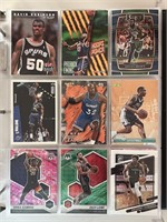 Lot of 9 NBA Basketball Prizm, Color, Rookies