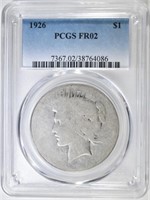 1926 PEACE DOLLAR PCGS FR2