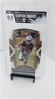 Raiders Bryan Edwards White Die-Cut HGA 9.5