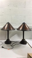 Two Metal Table Lamps M14C