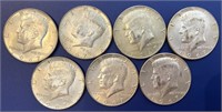 (7) 1967 Kennedy Half Dollars (40% Silver)