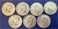 (7) 1967 Kennedy Half Dollars (40% Silver)