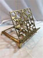 Brass decorative book holder