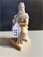 MARBLE MOSES BY MICHELANGELO STATUE 6.5 in