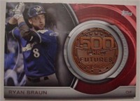 2016 Topps 500 Home Runs Futures Club Ryan Braun