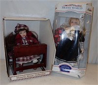 (2) PORCELAIN DOLLS IN ORIGINAL BOXES