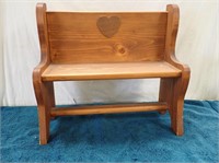 WOODEN DOLL BENCH