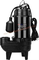 3/4 HP Submersible Sewage Pump, 6400 GPH