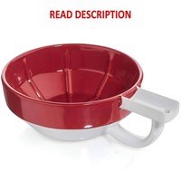 Fine Accoutrements Lather Bowl  Red/White