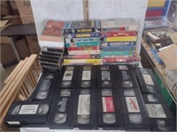 Large Lot of Vintage VHS Tapes-Kids
