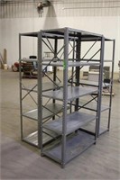 (3) Metal Shelves Approx 6ft x 3ft x 18" Each,(1)