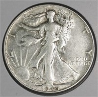 1946 USA 90% Silver Walking Liberty Half Dollar