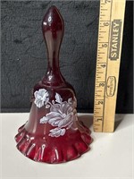 Westmoreland Ruby Red Glass Bell