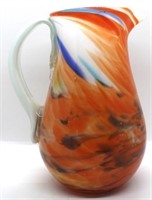 Art glass pitcher