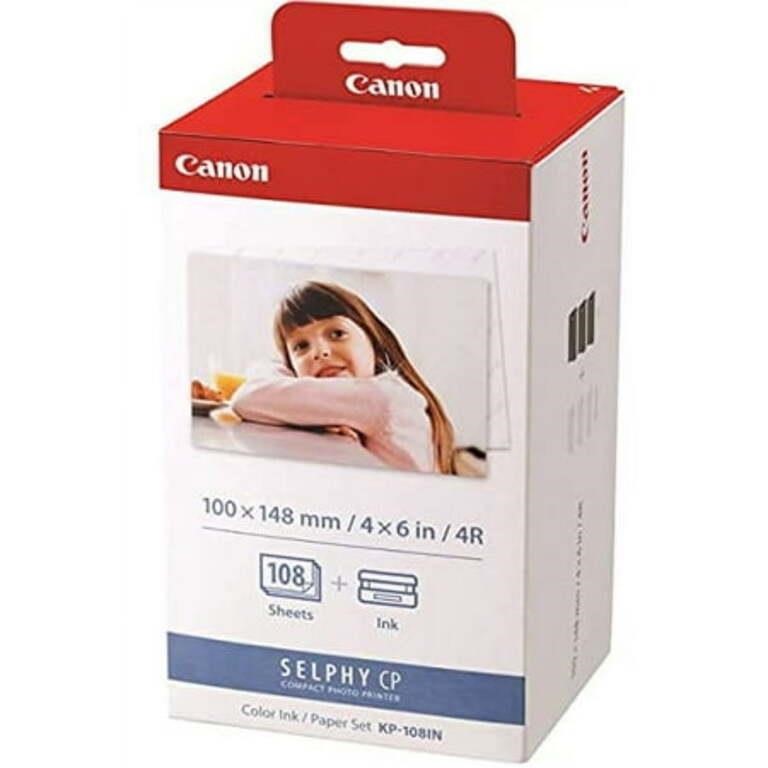 Canon KP-108IN Ink Cassette & 108 4x6 Glossy Sheet