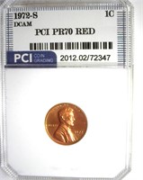 1972-S Cent PR70 DCAM RD LISTS $325 IN 69DC