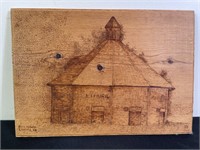 LaPorte Door Prairie Barn Wood Engraving
