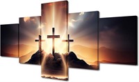 50'Wx24'H Jesus Picture Framed Wall Art
