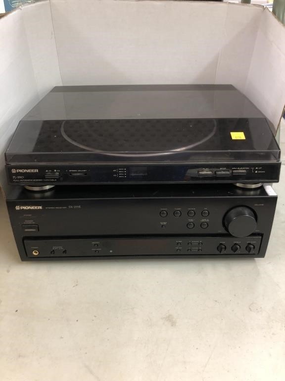 Pioneer Turntable & Stereo Receiver