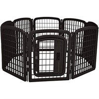 Amazon Basics 8-Panel Plastic Pet Pen Fence