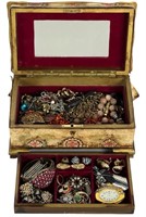 Vintage Jewelry Box Full of Unsearched Treasures