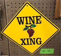 Wine Crossing Sign
