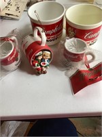 Lot of assorted Campbell soup memorabilia