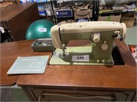 White Console Sewing Machine