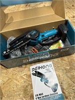 21v Deihong 6" cordless chainsaw, works, w battery