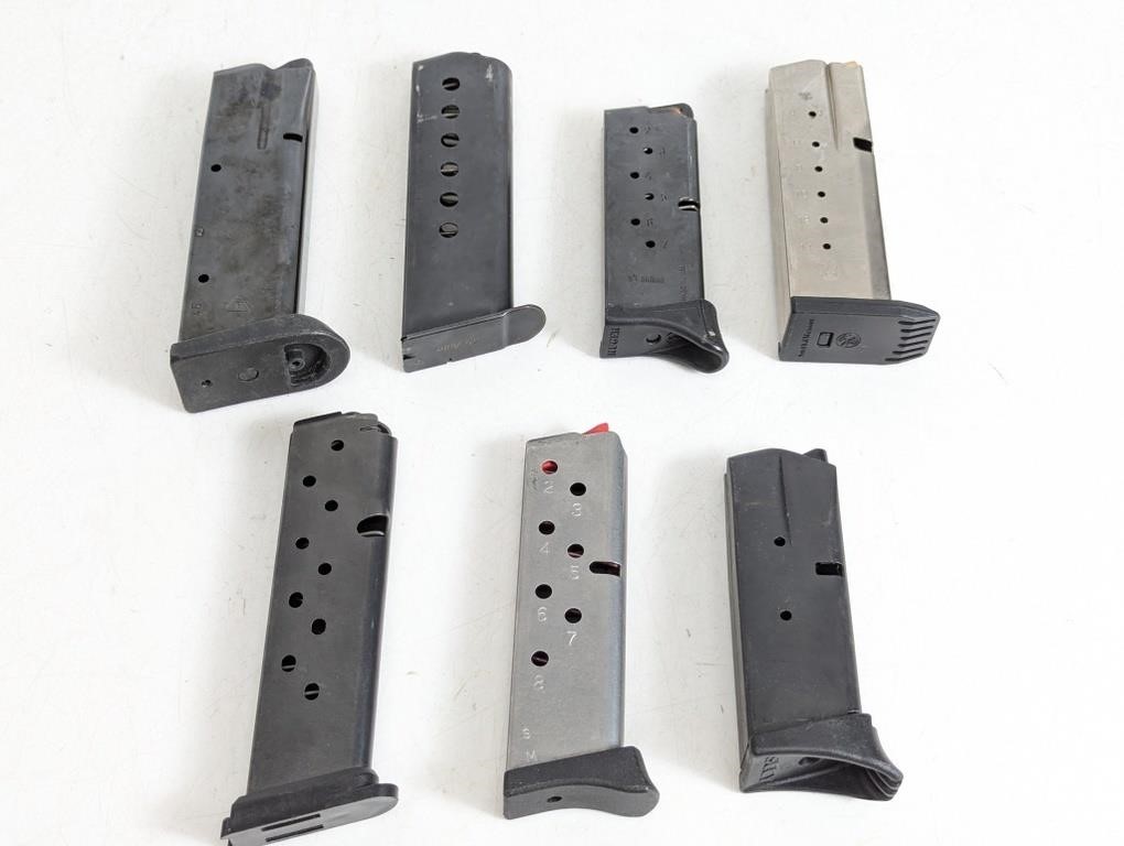 (7) Assorted Used 9mm Magazine