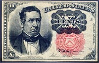 Genuine 1800s 10 cent fractional currency note