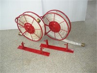 (2) Fire Hoses w/Reels & Brackets  20 inches