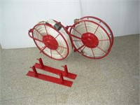 (2) Fire Hoses w/Reels & Brackets  20 inches