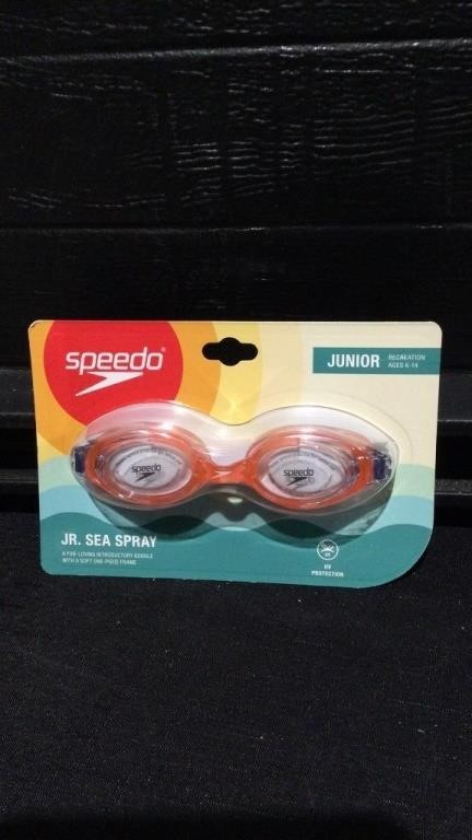 Speedo Junior Sea Spray Goggles - Salmon/clear