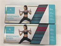 2 New Body Hype Resistance 2 Pk Bands