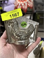 ANTIQUE CHICKEN CHOCOLATE MOLD