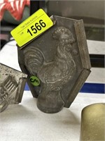 ANTIQUE ROOSTER CHOCOLATE MOLD SET