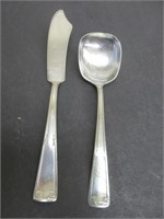 Antique Yourex sugar spoon & butter knife