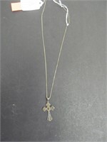 Italy 925 necklace w 925 cross charm